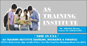 AS Training Institute ( Banking, Insurance & Finance).